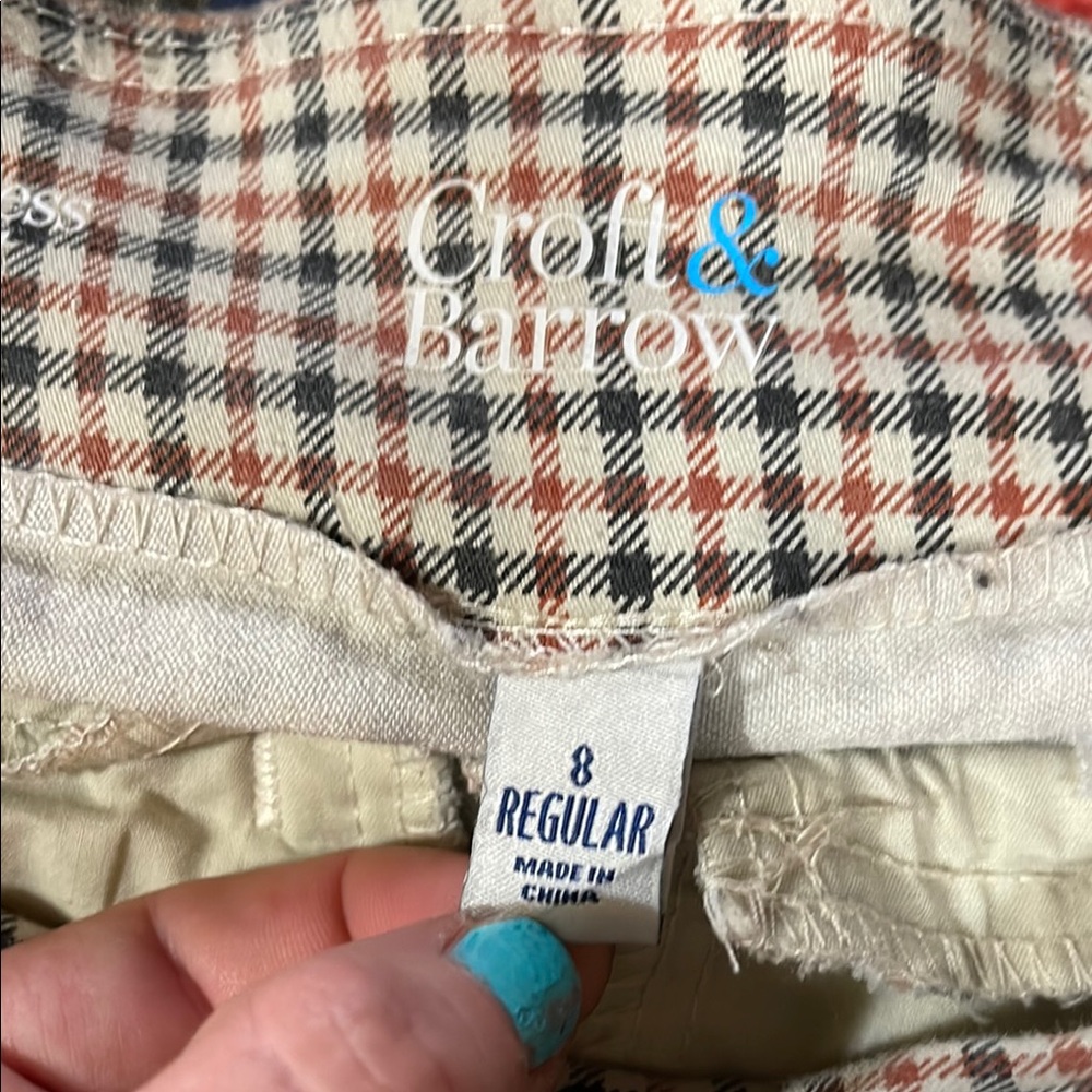 Croft & Barrow teens/womans Plaid Bottoms - Orange and Black